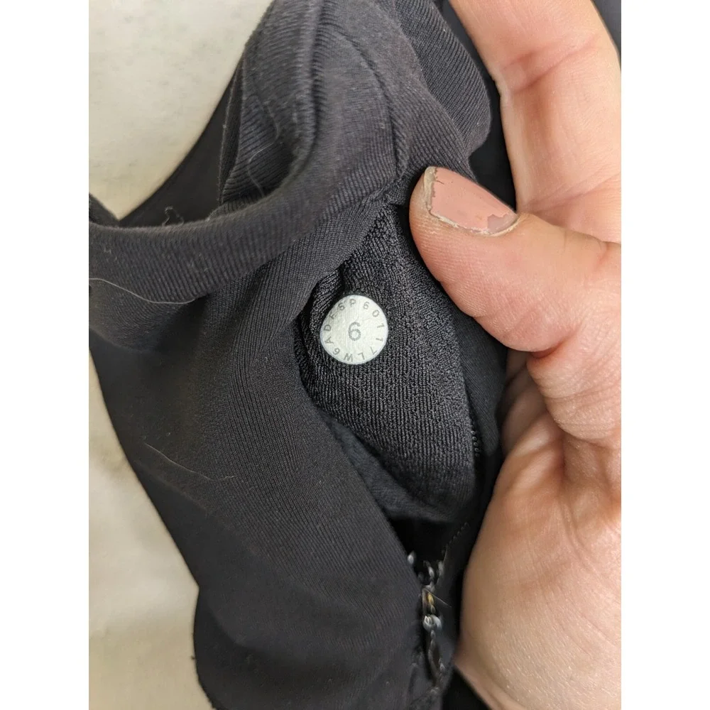 Lululemon Sole Training Crop Luxtreme Yoga Poseidon Leggings Black Size 6 W6ADFS